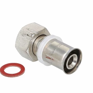 Соединитель пресс с накидной гайкой 26х1' Valtec