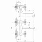 Смеситель для кухни настенный TSB-235-95, Tsarsberg