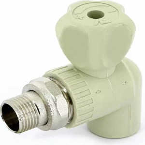 Кран шаровый для радиатора угловой ПП 20х1/2' серый Tebo