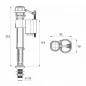 Клапан впускной нижний 1/2', Iddis
