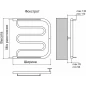 Фокстрот AISI 32х2 600х500 Полотенцесушитель TERMINUS