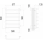 Стандарт П6 500х600 бп500 Полотенцесушитель TERMINUS
