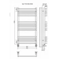 Арт П16 500х1000 Полотенцесушитель TERMINUS