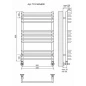 Арт П13 500х800 Полотенцесушитель TERMINUS