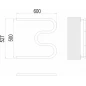 М-обр AISI 25 500х600 Полотенцесушитель TERMINUS